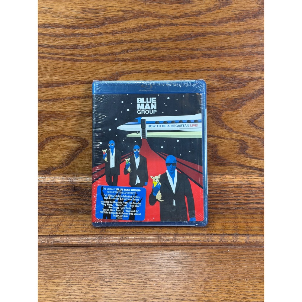 Blue Man Group How to Be a Megastar Live Blu-ray Disc New Sealed Concert Video